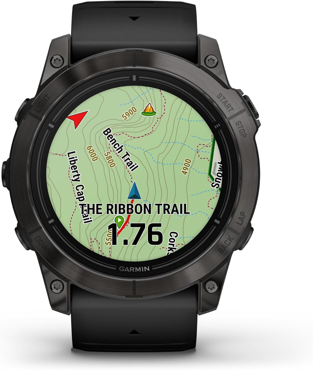 Epix Pro Gen 2 Sapphire Titanium 51 mm Watch, AMOLED Display, GPS Smartwatch Bundle B378434
