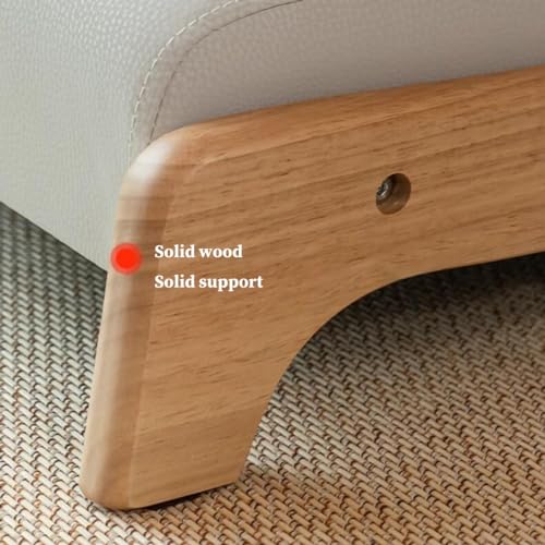 Japanese Floor Chair with Back Support and Cushion, Beige E910812