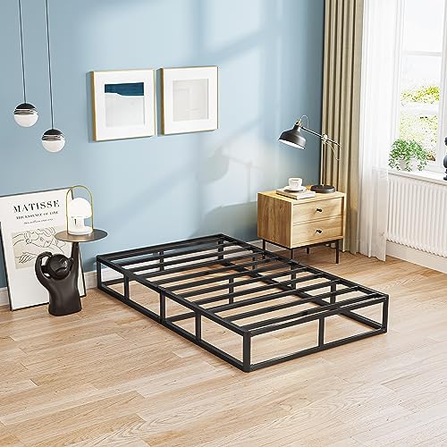 Full Bed 7 Inch High Profile Box Spring, Metal Frame Mattress Foundation K811365