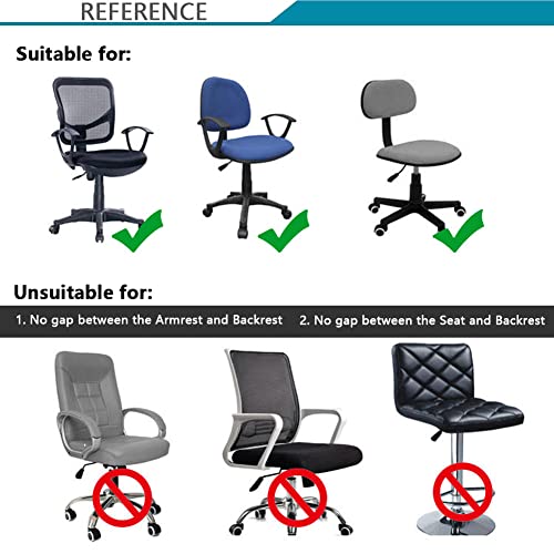 Stretch Jacquard Office Chair Cover, Removable Washable, Creamy-White R94522