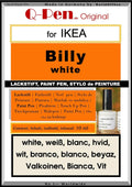Q-Pen Touch Up Paint suitable for IKEA Billy White