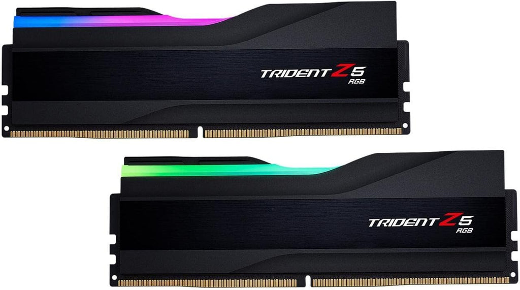 G.SKILL Trident Z5 RGB Series (Intel XMP 3.0) DDR5 RAM 32GB (2x16GB) 5600MT/s CL28-34-34-89 1.35V Desktop Computer Memory UDIMM - Matte Black (F5-5600J2834F16GX2-TZ5RK)