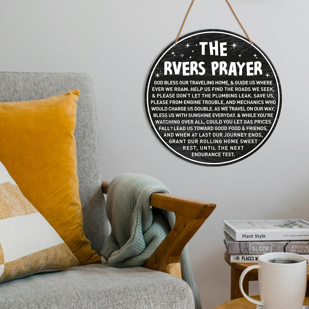 The RVers Prayer Camping Wall Decor Sign for Camper RV K871520