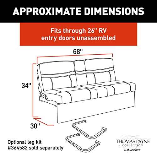 Thomas Payne 68" Jackknife Sofa for RVs and Travel Trailers D7792