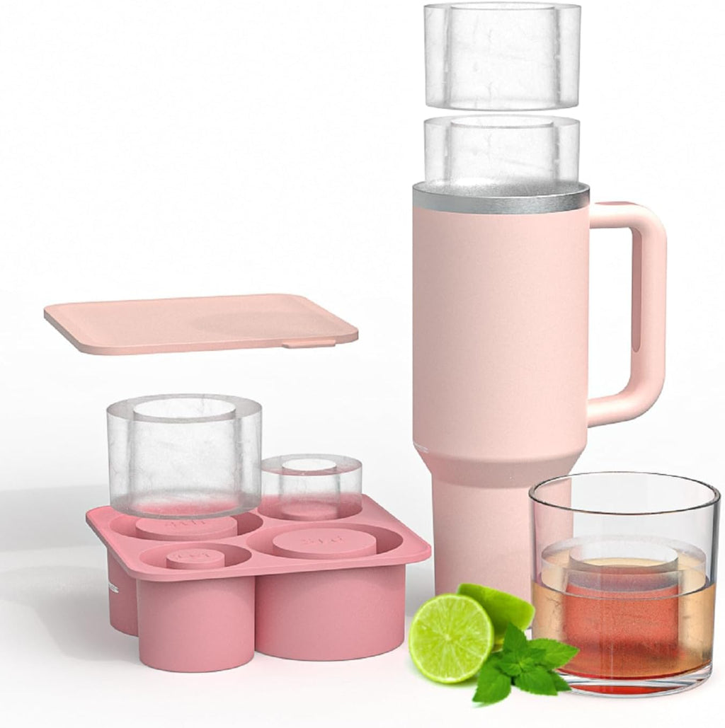 Silicone Ice Cube Tray with Lid for 40 oz Tumbler O6363