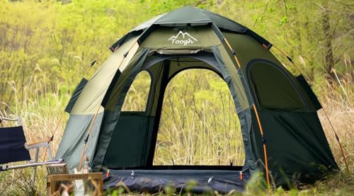 2-3-4 Person Pop Up Camping Tent Waterproof Double Layer X4608