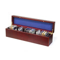 Lighthouse - Coin Box for 50 Slabs - Perfect For Slabs from PCGS, NGC, ANACS, ICG and more - Mahogany Wood Grain Finish