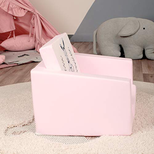 Delsit Fold Out Toddler Chair with Removable Cotton Cover, Skater Bear Q14016