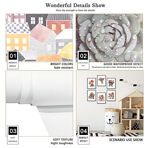 YIXIHOMPT Bathroom Wall Art Prints Set of 6 Black and White Unframed 8x10in Q71827