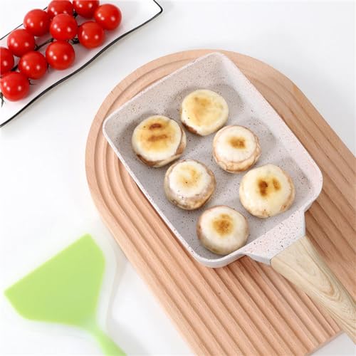 Japanese Omelette Pan Nonstick Tamagoyaki Pan with Lid and Oil Brush G47739