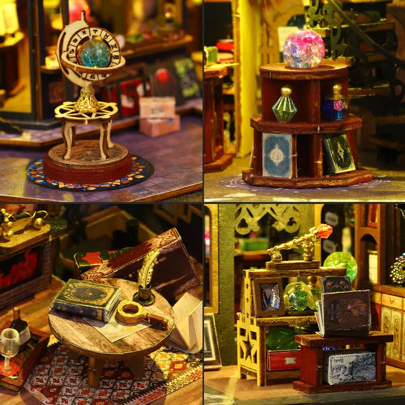DIY Miniature Dollhouse Kit Magic Castle 3D Wooden Puzzle Model X760080