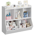 Kids Bookshelf and Bookcase Toy Storage Multi Shelf with Cubby Organizer Cabinet for Boys Girls,for Children Playroom Hallway Kindergarten School