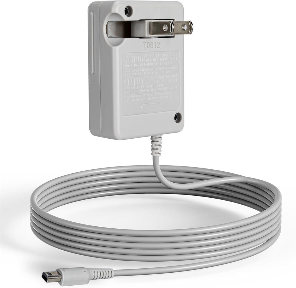 3DS AC Charger, Wall Plug Power Adapter Compatible with Nintendo 3DS/ DSi/DSi XL/ 2DS/ 2DS XL/New 3DS XL 100-240V