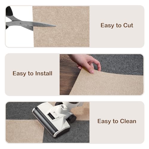 12" x 12" Dark Grey 12 Pack Self Adhesive Carpet Floor Tiles H674