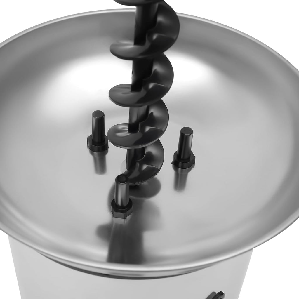 4-Tier Chocolate Fountain Machine Stainless Steel Fondue for Parties 110V S136