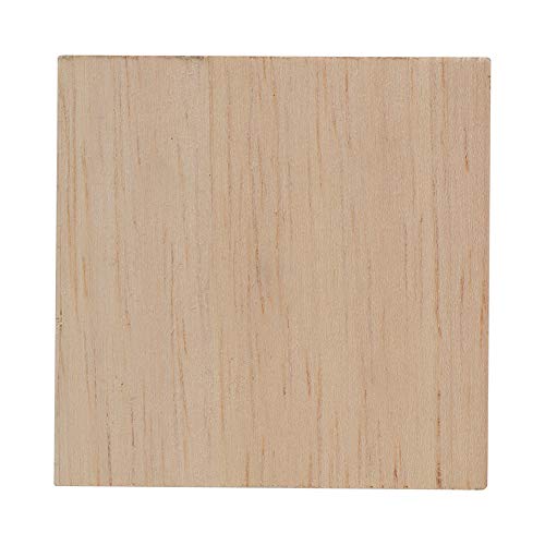 Jerliflyer 4pcs Square Wood Appliques for Furniture Cabinet Doors Y1195