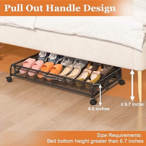 Under Bed Shoe Storage Organizer with Wheels I17211