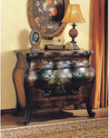 Acme Roma 3 Drawers Bombay Chest in Antique Black and Oak