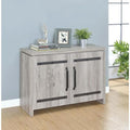 Grey Driftwood 2-door Accent Cabinet Storage Cabinets