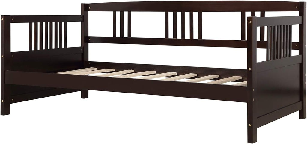 Modern Solid Wood Daybed Twin Size Espresso S26353