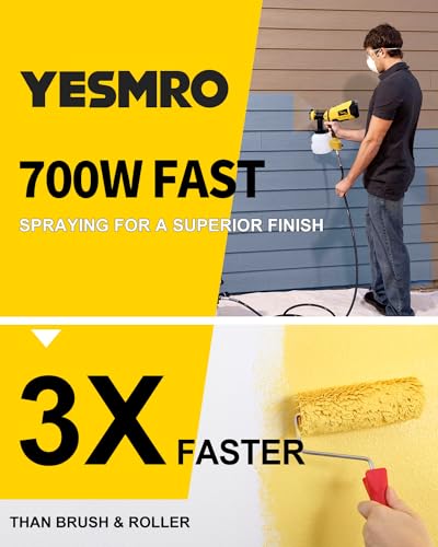 700W HVLP Electric Paint Sprayer with Paint Strainers, for Home Interior Exterior Furniture W758828