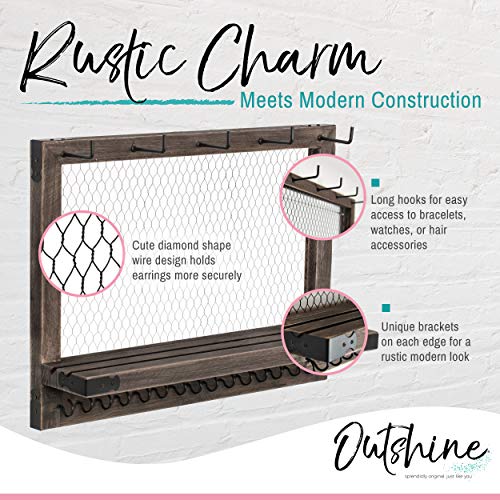 OUTSHINE Wall Hanging Jewelry Organizer K81212