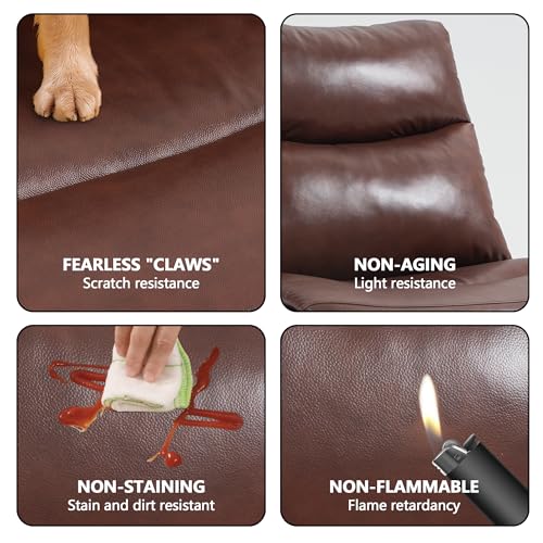 Genuine Leather Electric Power Recliner Chair with USB Ports X458