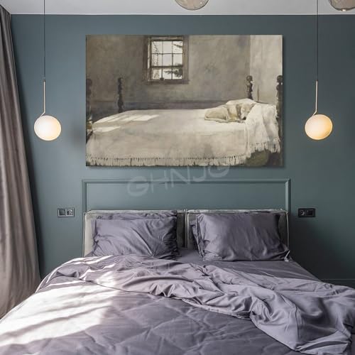 Master Bedroom by Andrew Wyeth Canvas Painting Wall Art 08x12inch Unframe M94090