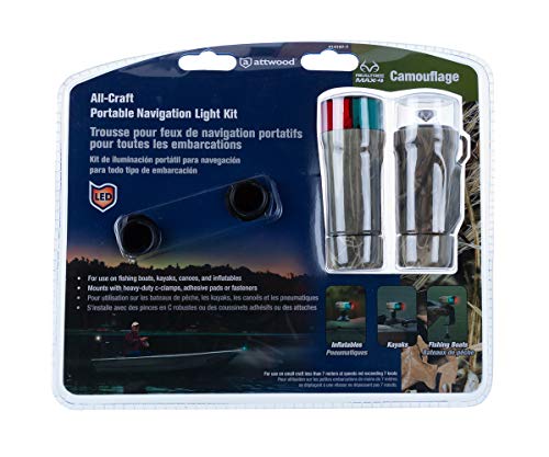Attwood 14190-7 Water-Resistant Portable Clamp-On LED Light Kit K5615