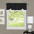 Soft Window Darcy Curtain Valance, Tan & White - 58 Inch Width, 14 Inch Length, 1.5 Inch Rod Pocket - Light Filtering Valance for Kitchen and Bathroom by Achim Home Decor