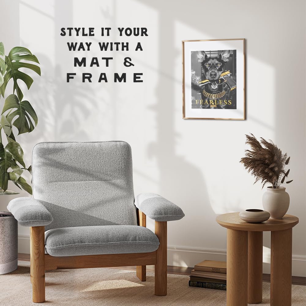 Masculine Bedroom Decor for Men - Black Office Decor - Motivational Quotes Wall Decor K33618