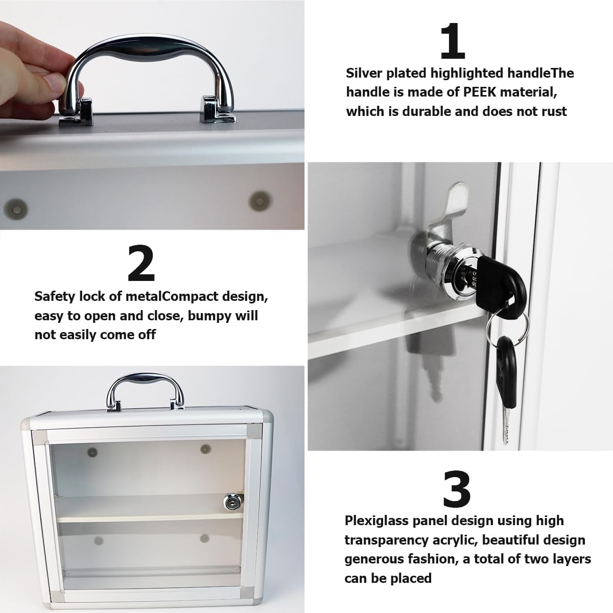 Lockable Storage Containers for Home, Hotel, and Office Use O306