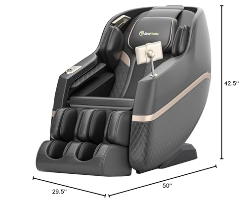 Real Relax Massage Chair F7 Black Shiatsu Recliner with Heat Z387739