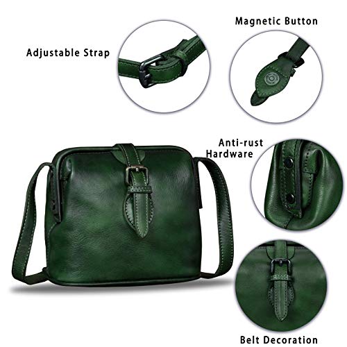 Vintage Genuine Leather Crossbody Bag for Women P4785