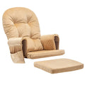Paddie Glider Rocker Replacement Cushions Velvet with Storage, Rocking Chair Cushion Set with Ties, 5PCS, Royal Blue