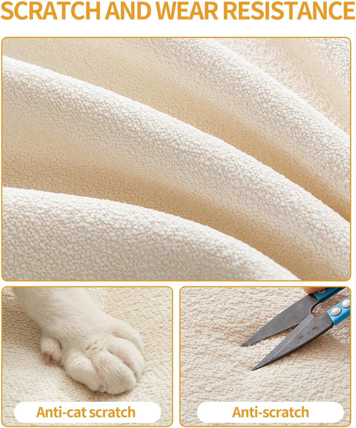 Custom Window Seat Cushions Indoor, Anti-Cat Scratch Waterproof, Non Slip Thickened Bench Cushion Y720