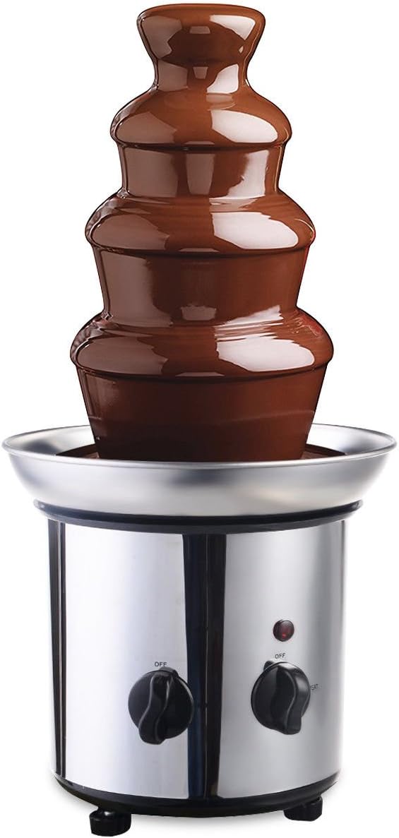 4 Tier Stainless Steel Chocolate Fondue Fountain O624390