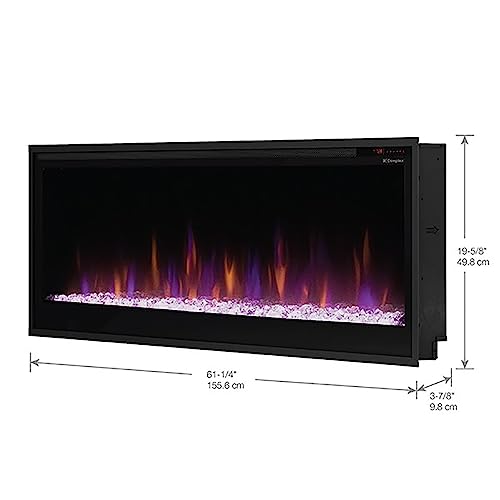 Dimplex 36 Inch Slim Built-in Linear Electric Fireplace with Remote Q154