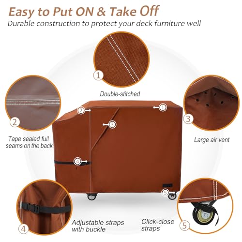 NettyPro Griddle Cover for Blackstone 28" with Single Shelf, Waterproof UV Resistant A351532