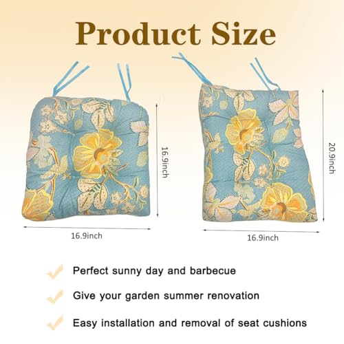 SEAHOME Tufted Rocking Chair Cushion Set with Ties M9792