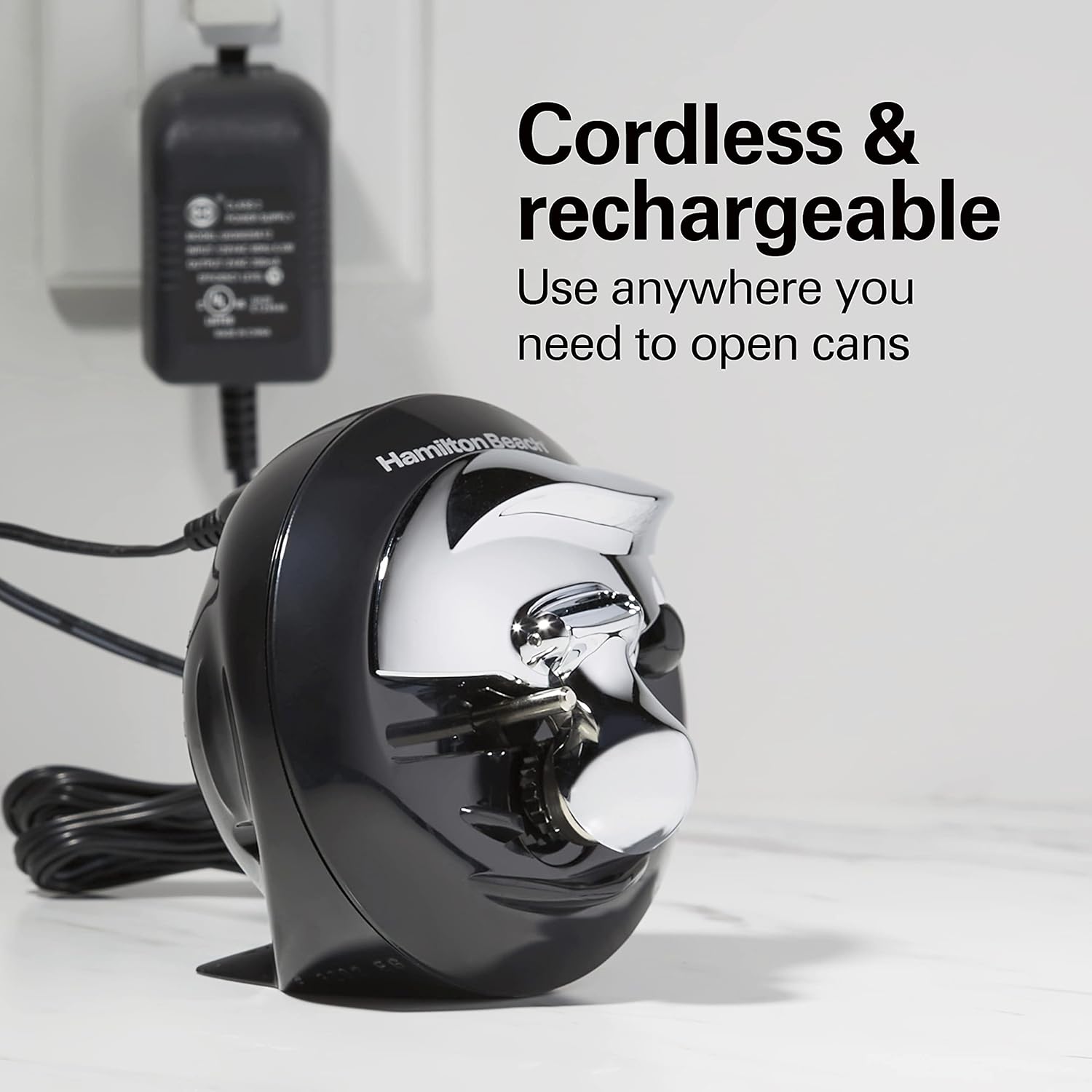 Hamilton Beach 2-in-1 Electric Automatic Can Opener, Hands-Free M333509