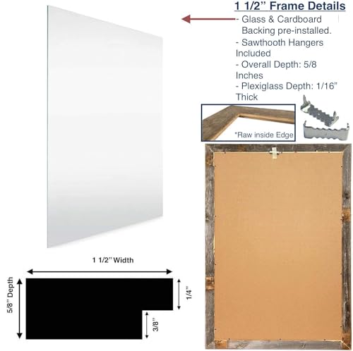 BARNWOODUSA Farmhouse 11x14 Picture Frame Natural Weathered Gray P271