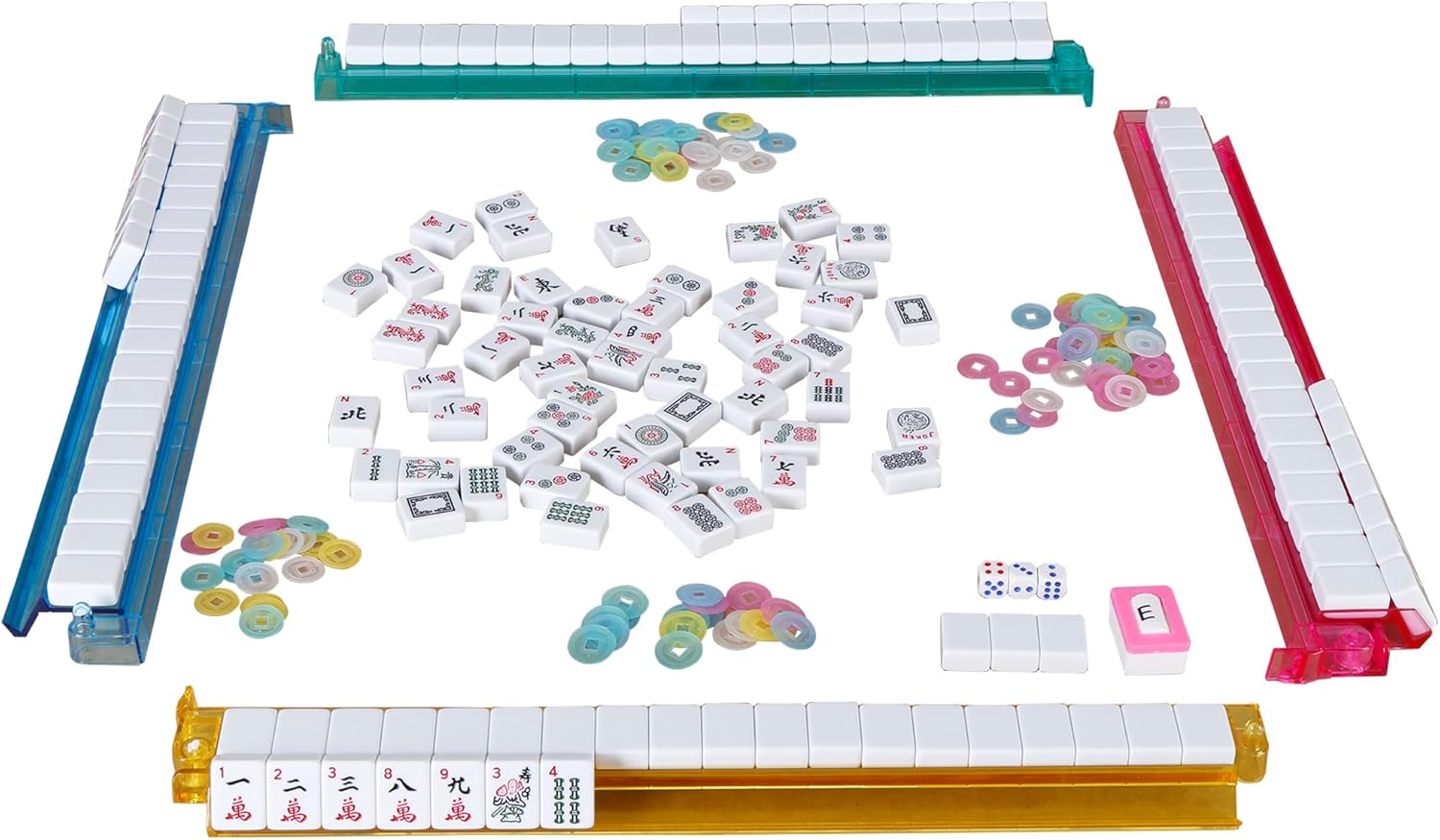 American Mahjong 166 Tiles Mah Jongg Set with Soft Burgundy Bag H84610
