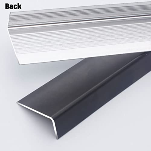 Stair Edge Protector Metal Self Adhesive Non Slip Grey X69309