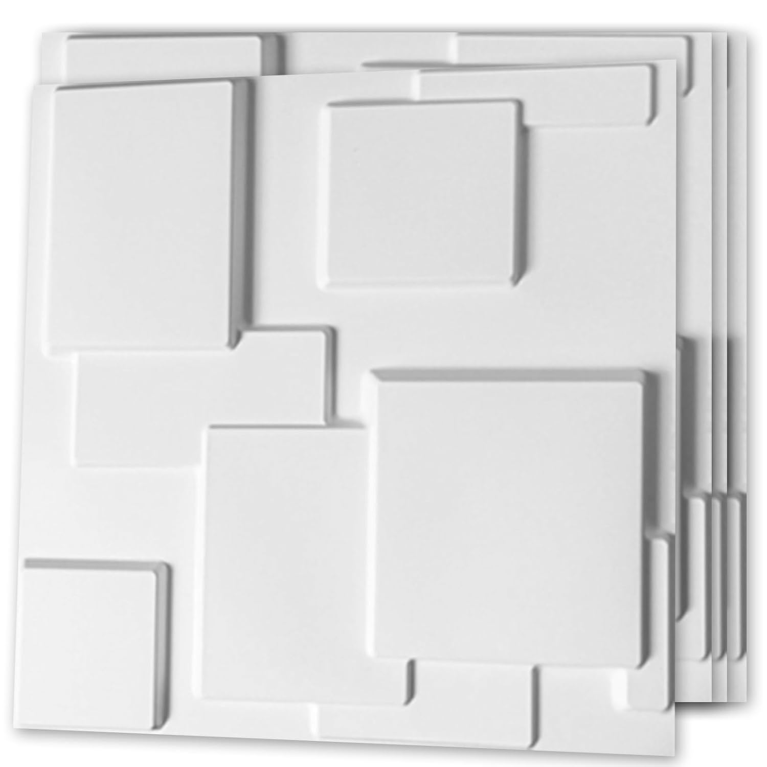 Art3d Decorative 3D Wall Panel, 32 Sq.FT PVC Interior Wall Decor for Living Room, Bedroom, Lobby, Office, Shopping Mall, White