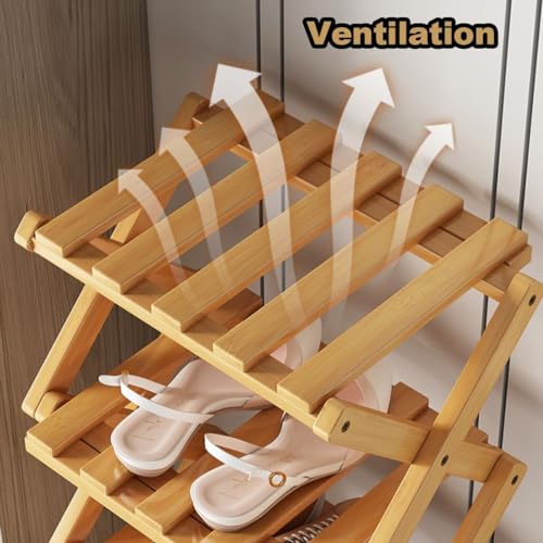 Walnut Color 2-Layer Shoe Rack Organizer P728762