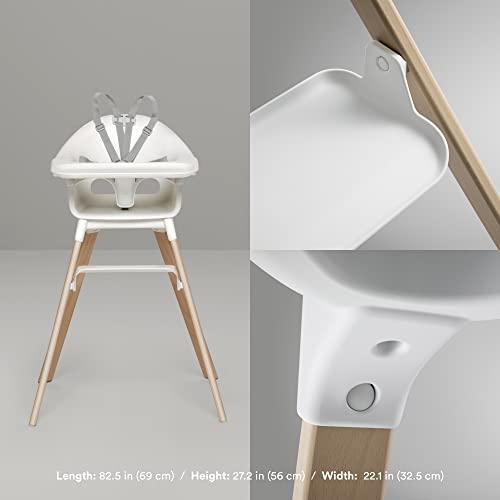 Stokke Clikk High Chair, Midnight - All-in-One with Tray + Harness, for 6-36 Months C6622