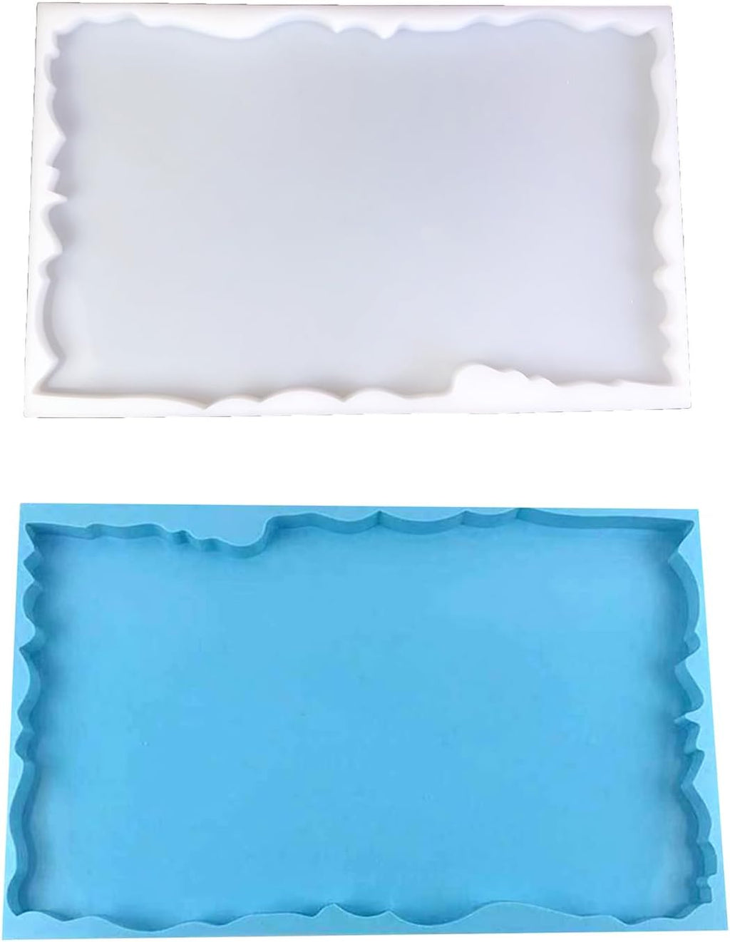 River Table Silicone Mold Large Irregular Rectangle Resin Epoxy Craft, Blue B49643