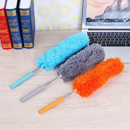 Telescopic Microfiber Duster for Cleaning, Grey Z869320