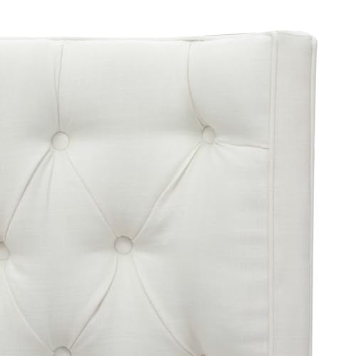 Jennifer Taylor Home Brooklyn King Tufted Panel Bed Headboard and Footboard Set, Opal Grey Velvet Q335